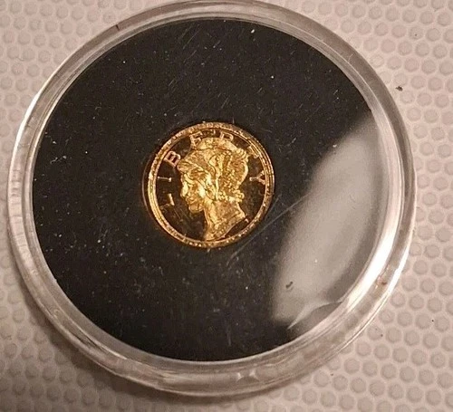 24k Pure Gold American Liberty Coin .9999 Fine Gold Round