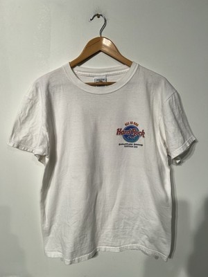 carlos santana vintage t shirt Large Hard Rock White Vtg 2000s Y2K Rock tee