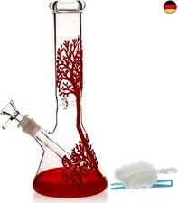 Glas Bong Waben Reifen Percolator Birdcage Bubbler Hookahs 10.6IN Handmade