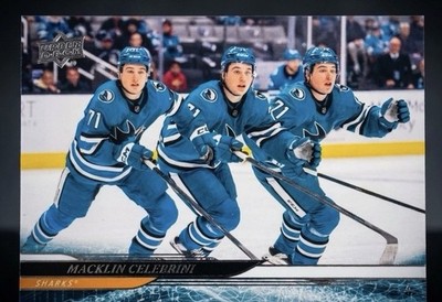 2024-25 Upper Deck Extended #TE-11 Triple Exposure MACKLIN CELEBRINI Rookie RC
