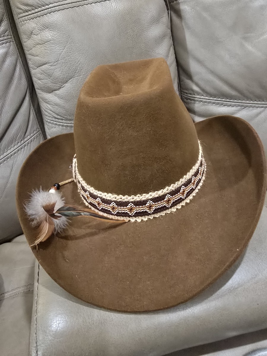 帽子 40s Vintage STETSON 3X Beaver 7 5/8 60cm 1950s 60s Stetson 3x Beaver OPEN ROAD 7 Long OVAL Hat Fedora