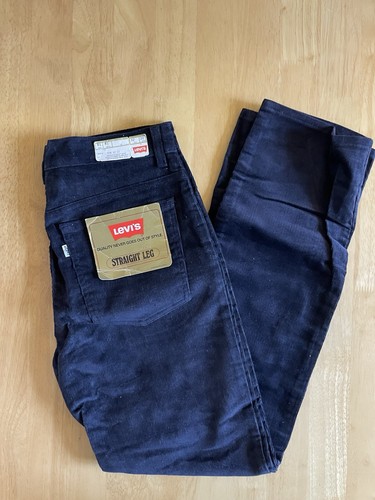 Vintage 80s Levi’s 518 Corduroy Jeans Straight Pants White Tab 32x32 NWT - Picture 5 of 5