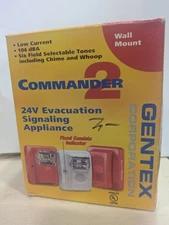 GENTEX WALL MOUNT COMMANDER 2 24V EVACUATION SIGNALING APPLIANCE OPEN BOX