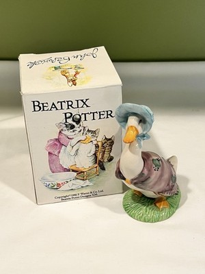Beatrix Potter Jemima Puddleduck Figurine 1981 Beswick England F. Warne + Box