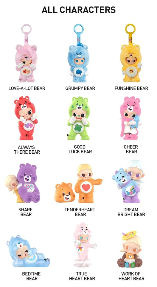 POP MART Zsiga x Care Bears Series Confirmed Figure in New Sealed Bag Open Box - Image 2 of 4
