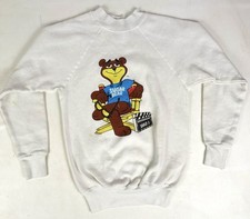 Sudadera RARA Vintage Años 80 Sugar Bear DIRECTOR - Talla Juvenil M 10-12 Ultra Sudaderas