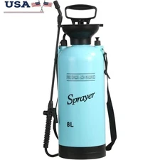 Ergonomic Pressure Sprayer W/ Adjustable Nozzle Comfortable Grip Fluid Control