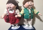 Danbury Mint Vintage "Jennifer Sue" and "Bobby Joe" Cabbage Patch Dolls 16 Inch