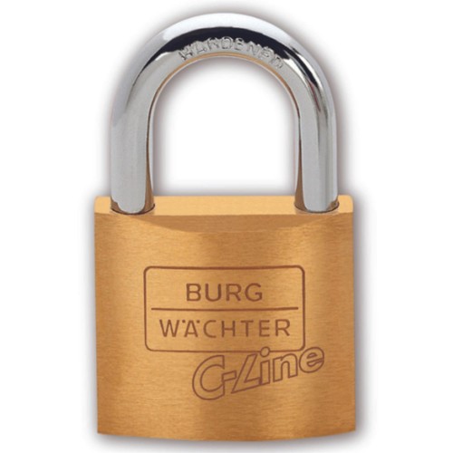 Burg Wachter C-Line 222 50 Brass Security Padlock 50mm With 2 Keys - Picture 2 of 3