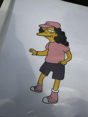 THE SIMPSONS ANIMATION ORIGINAL ART Drawing “11” Total Mixed Artist ? Hand Done - Picture 7 of 11