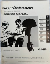 JOHNSON OMC 1971 OUTBOARD MOTOR 4HP SERVICE MANUAL