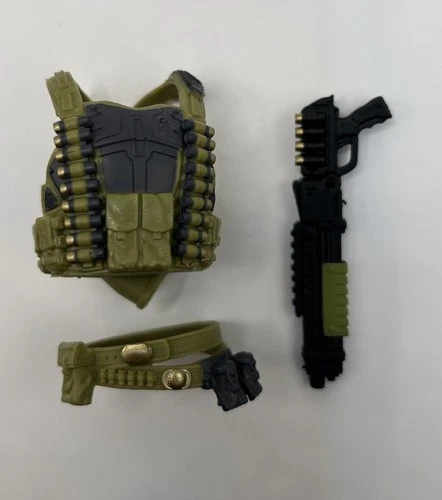 GIJoe Classified Tiger Force Flint Tactical Vest & Belt With Shotgun  1/12 Scale