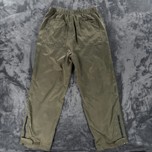 Vintage Nike ACG Windbreaker Pants Men L Olive Green Nylon Zip Ankle Outdoor - Picture 2 of 17