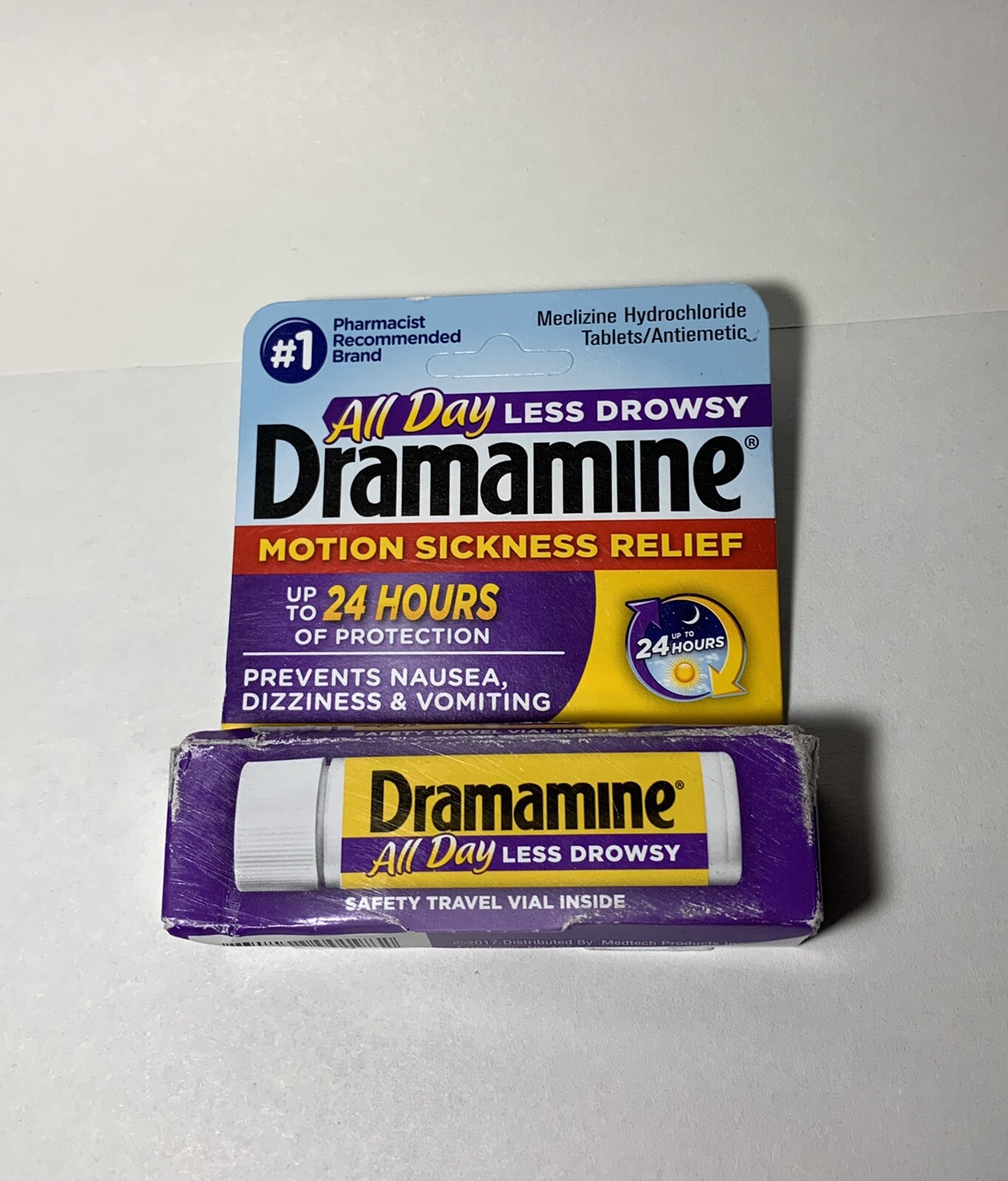 Tablets Sickness 25mg Motion HCl 8 - Dramamine Medicine (PPAX1193125) Less Formula Meclizine Drowsy Relief Meclizine HCl Medicine Less 8 (PPAX1193125) 25mg - Sickness Dramamine Motion Relief Tablets Formula Drowsy