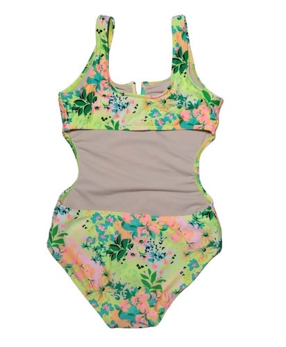 Art Class Girls Floral Print One Piece Swimsuit, Size M (8), NWT. - Picture 3 of 9