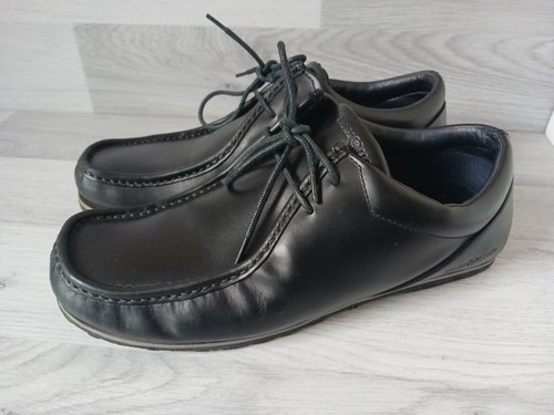 Henri Lloyd Mens Stud Shoes Uk Size 8 Black Leather F94061