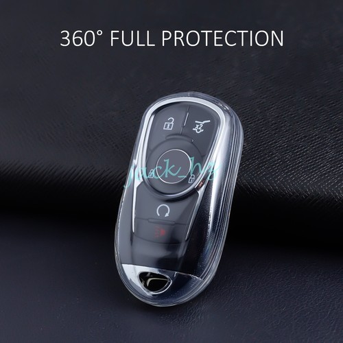 Transparent Clear Key Fob Cover Case Holder For Buick Lacrosse Enclave Encore - Picture 4 of 8