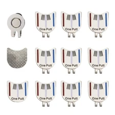 10pcs Golf Putting Alignment Aiming Tool Ball Marker with Magnetic Hat Clip