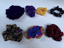 hair scrunchies lot Of 7 1990s