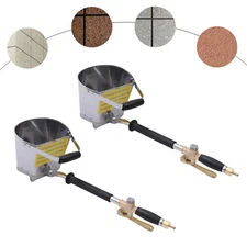 2* Cement Mortar Sprayer Hopper 4 Jet Paint Wall Concrete Stucco Spray Gun Tool