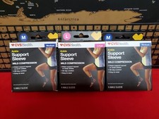 3 PK CVS Health Ankle Support Sleeve with Mild Compression Sz 2 M / L  27