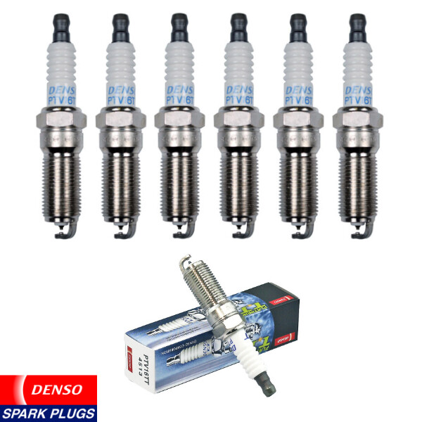New Set of 6 Genuine Denso Platinum TT Spark Plugs PTV16TT / 4513