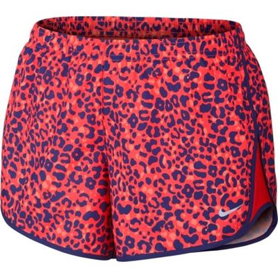 Nike Women's 3'' Modern Lotus Printed Tempo Running Orange Shorts 686215 671