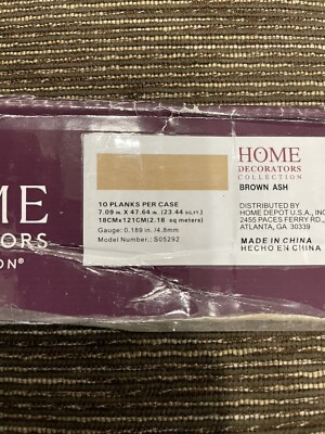 8X new HDC brown ash Luxury Vinyl Plank Flooring 23.44sq ft ea. 187sqft coverag