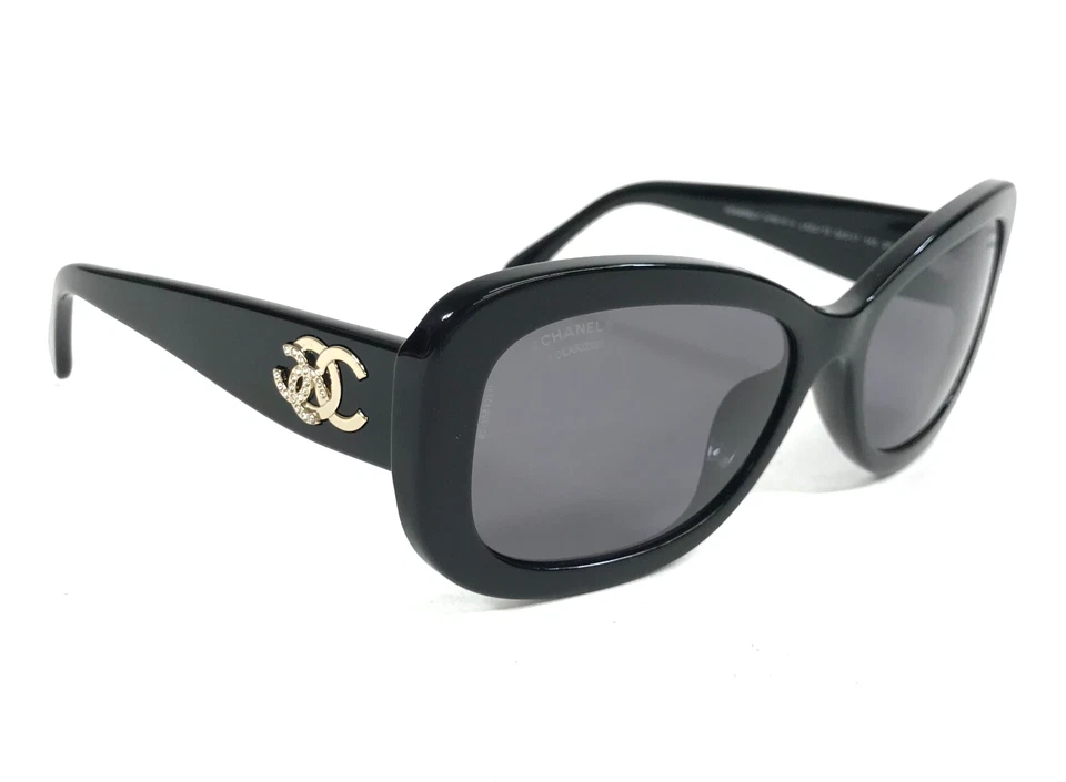 Gafas de sol Chanel 5468-B-A c.622/T8 negras ajuste asiático con lentes polarizadas grises Foto 4 de 4