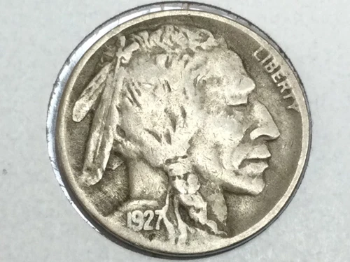 1927-D Buffalo Nickel in very fine