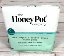 The Honey Pot Company 16-Count Super Pads w/ Wings Organic Feminine Care