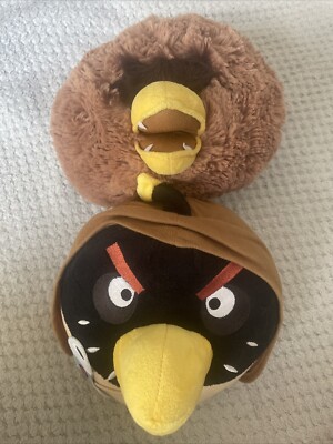 Star Wars Angry Birds Chewbacca & Obi Wan Kenobi Plüschtiere Kuscheltiere 7 Zoll