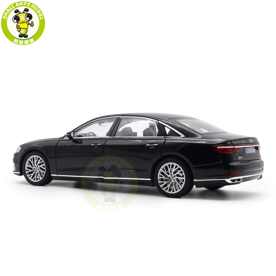 1/18 Audi A8 A8L 2017 Norev 188367 negro diecast modelo coche regalos para amigos Foto 3 de 4