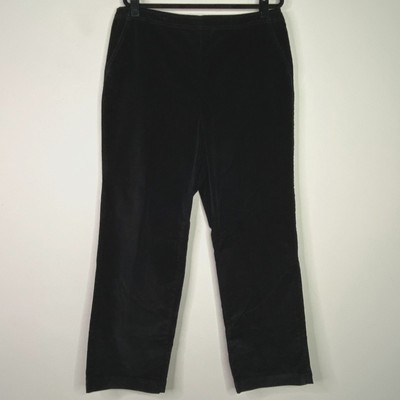 New Croft & Barrow Velour Straight Leg Pull On Pants Women's Size 14