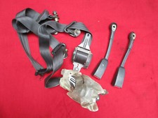 Set Front Black Seat Belts Edm Oem Honda Crx Ee8 Ef8 1988-1992 Rare