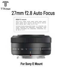 TTartisan 27mm F2.8 Auto Focus Prime Lens for Sony E-mount A5000 A6100 A7R ZV-E1