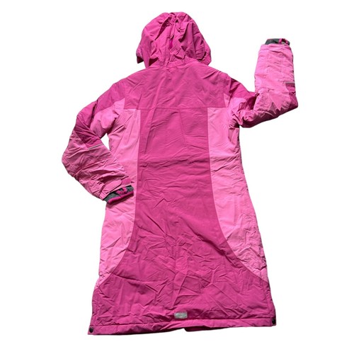 Lands’ End Girl’s L 14 Youth Squall Waterproof Insulated Pink Coat Parka Hooded - Picture 3 of 12