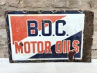1920s Vintage Burmah Oil Company Motor Oils Double Sided Enamel Sign Board EB64