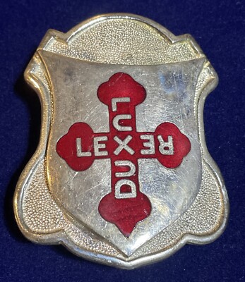 Vtg Belt Buckle Knights Templar  Enameled Cross Henderson-Ames Kalamazoo, MI.