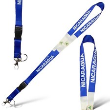 Nicaragua Flag Lanyard - for Keys and IDs