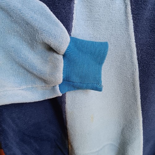 Boys 6X True Vintage 70s Boys Velur Sweatshirt Colorblock Distress Relic Hippy - Picture 4 of 6