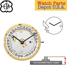 Genuine ETA E63.041 Swiss Made Quartz Movement, (Multiple Variation) - NEW!