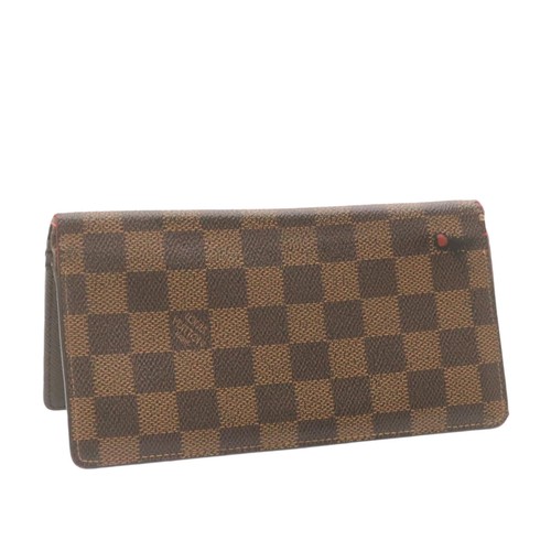 LOUIS VUITTON Damier Ebene Portefeuille Brazza Long Wallet N60017 LV Auth  kn003 | eBay