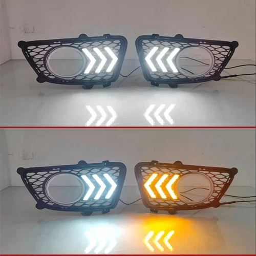 FOR Kia Sportage 2007-2012 Pair LED Daytime Running Light DRL Lamp Fog Lights - Picture 5 of 6