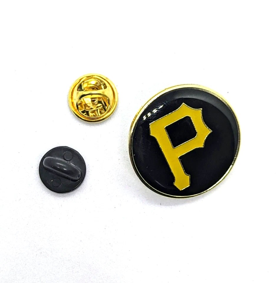 PITTSBURGH PIRATES PIN Baseball MLB Round Gift Enamel Hat Backpack Lapel Brooch - Image 4 of 4