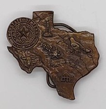 Vintage State of Texas Belt Buckle