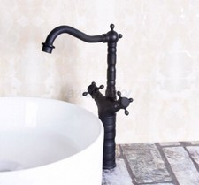 Deck Mounted Bathroom Basin Faucet Single Hole Vanity Sink Mixer Tap Oil Rubbed