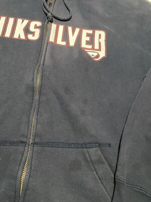 Vintage Y2K Quiksilver Zip Up Hoodie XL Surf Skate Grunge AE1 | eBay