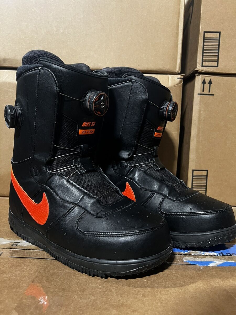 Nike SB Zoom Force 1 BOA ZF1 Snowboard Boots Black/Orange Nike SB Zoom Force 1 BOA ZF1 Snowboard Boots Black/Orange