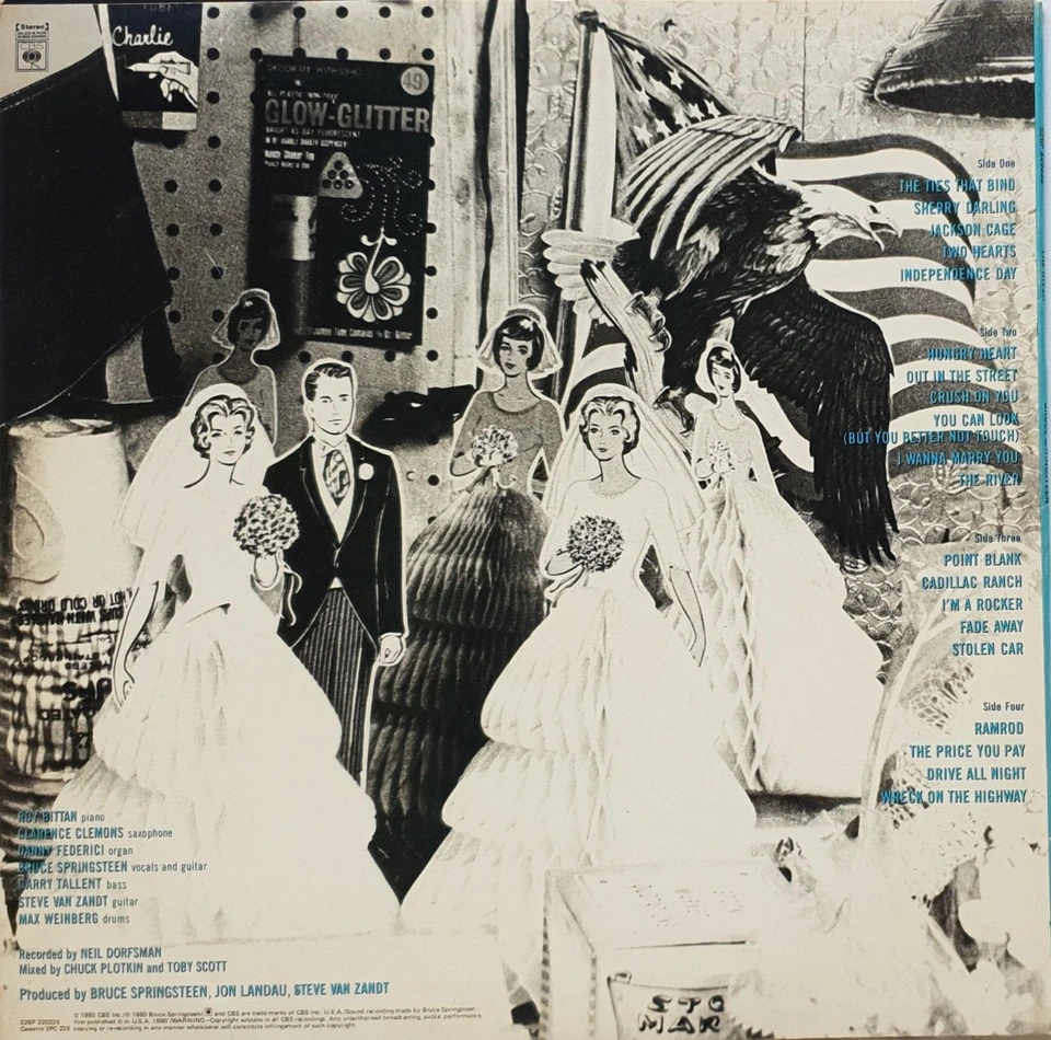 Bruce Springsteen–The River Vinyl 2LP 1980 CBS Records New Zealand – S2BP 220235 - Image 3 of 3